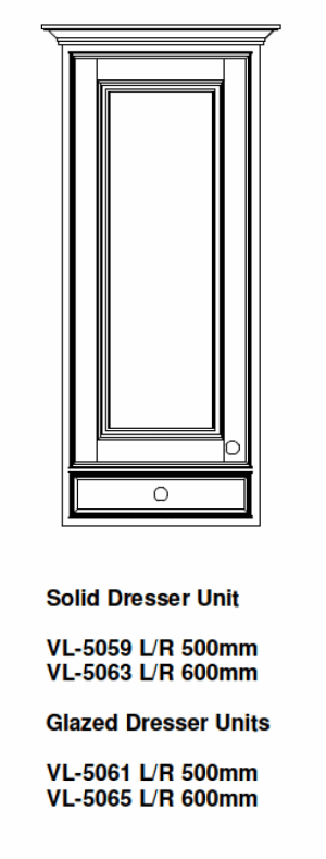 SINGLE DRESSER WALL KITCHEN UNIT